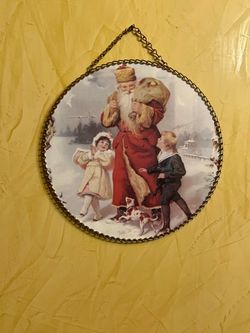 Santa, Kids, Dogs as Santa Delivers Snow