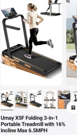 Umay X5F Folding 3-in-1 Portable Treadmill