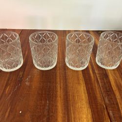 Glass Candle Holders $15