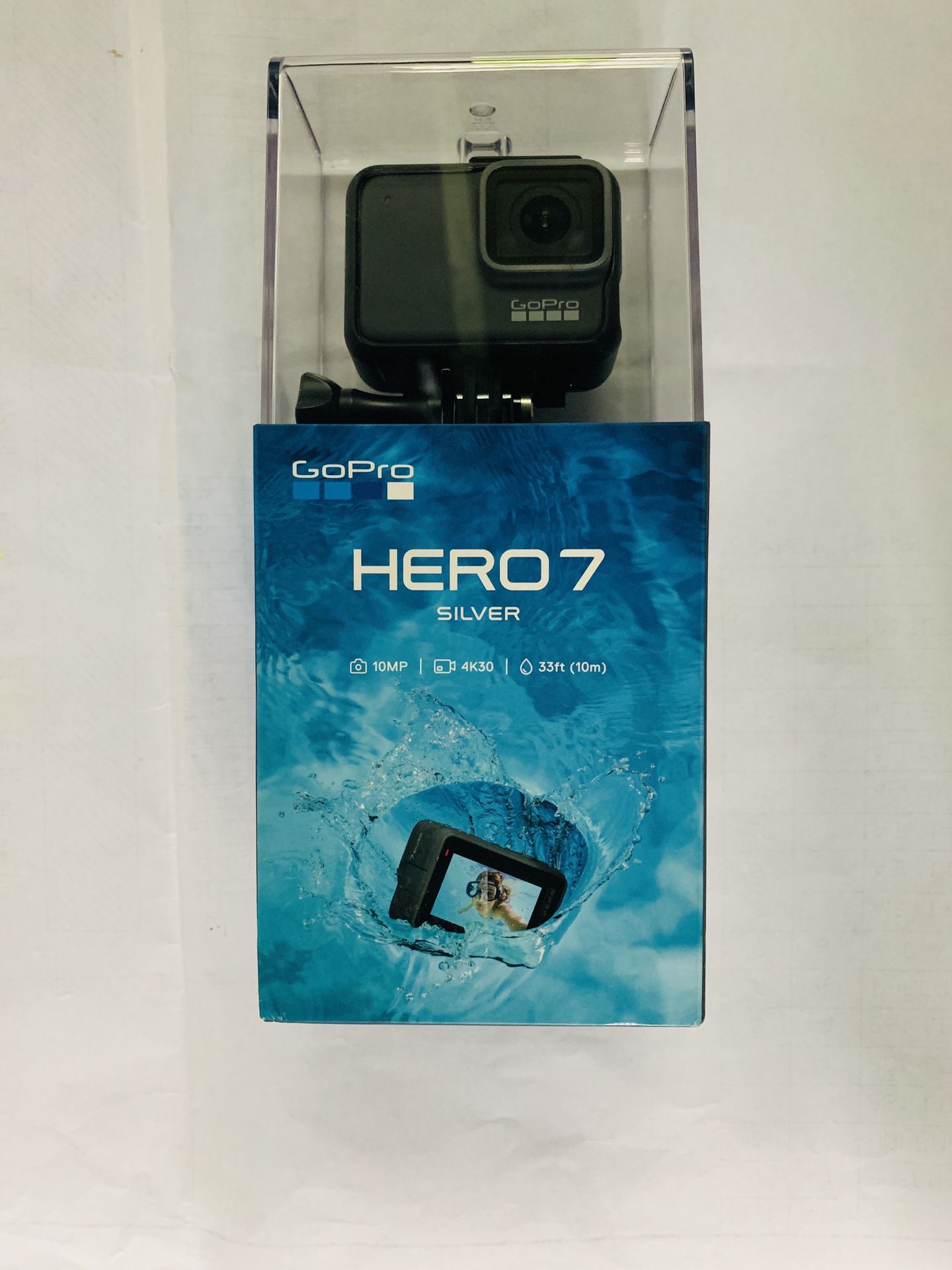 GoPro Hero 7, Silver 4K/30 - Factory Sealed