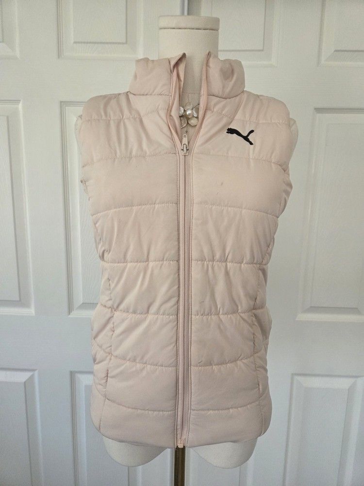 PUMA Girls Puffer Vest SIZE M 10/12