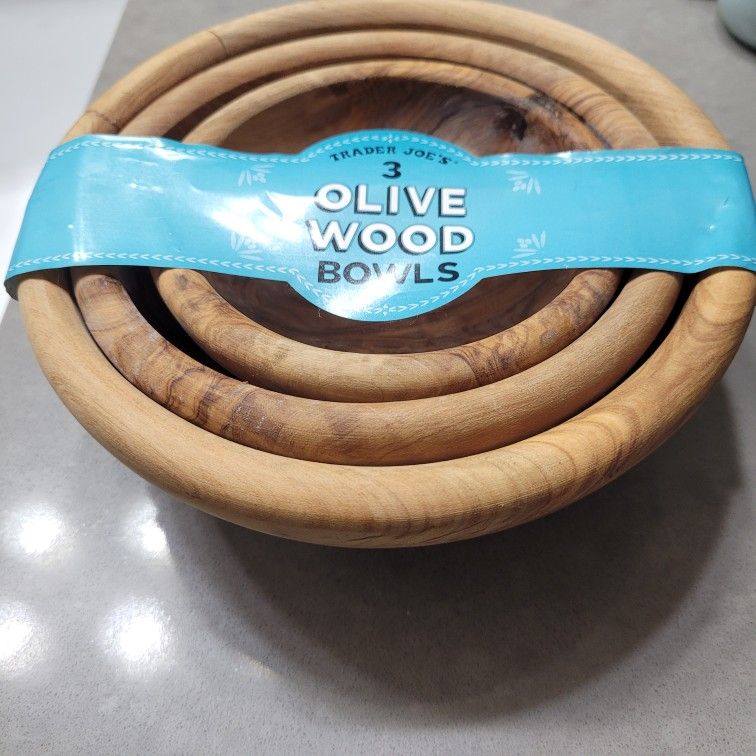 3pc Olive Bowl Set
