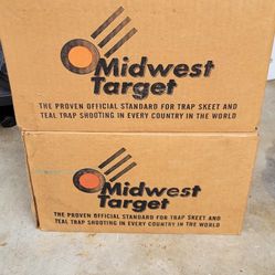 Vintage Midwest Target 90 ct Orange Dome Clay Skeet Shooting Targets Unopened