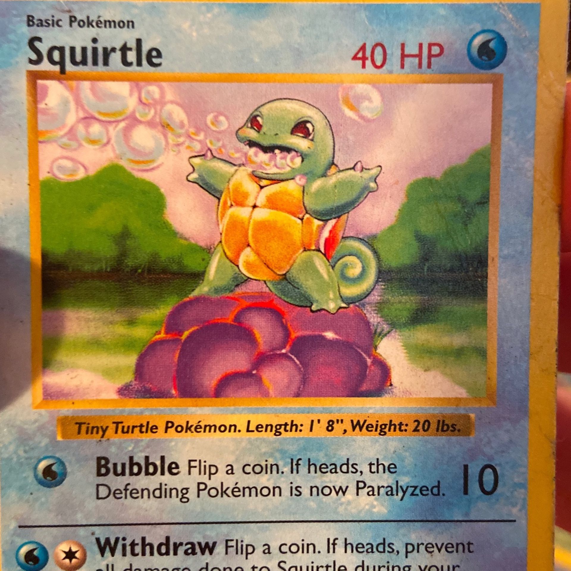 Squirtle Base Set Shadowless