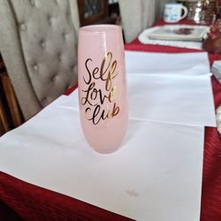 Slant Collections Stem less Champagne Flute Glass 