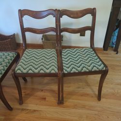 Vintage Duncan Phyfe Style Dining Chair Set Of 2