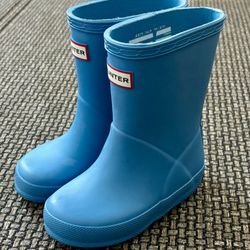 Hunter Kids Original Kids' First Classic Rain Boot Toddler/Little Kid Bucket Blue 7 Toddler