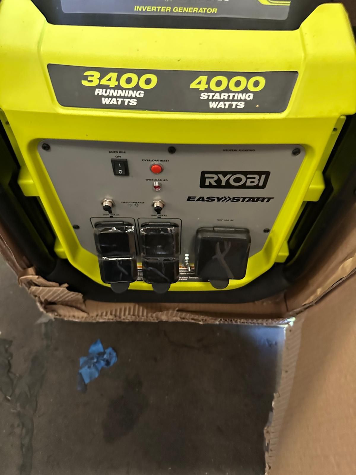 Ryobi generator 4000 watts starting