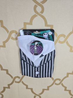 Disney Nightmare Before Christmas Jack Skellington Dog Hoddie Costume Size XS