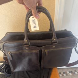 Tecova Leather Carrier Bag 