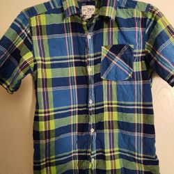Boys Plaid Button Down Shirt