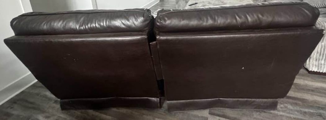 Leather Recliner Couch