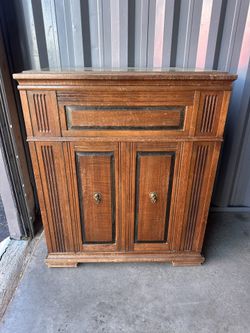 Vintage Antique Wood Cabinet