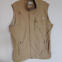 Columbia Omni-Shade Sun Protection Fishing Hiking Vest Men’s Size XL