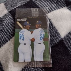 Baseball Ken Griffey Jr Father & Son Card Mother's Cookies 1991 Cash Porch Pickup Redmond 