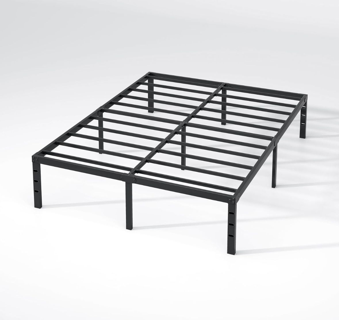 Metal black Bed Frame,Queen Size Bed Frame with Storage Space