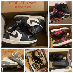 6 Pairs Toddler Nike Shoes Sizes 5-8 $140
