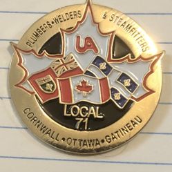 United Association Union Pin From Canada 