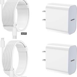 iPhone Charger fast charging [APPLE MFi Certified] 2 pack Apple Type C Wall Charger Block with 2 pack [6FT&10FT] Long USB C to lightning cable for iPh