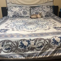 Tempurpedic LuxeBreeze King Mattress and IKEA Malm bed frame