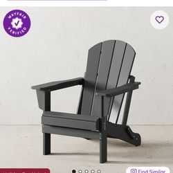 Shawnna Weather-Resistant Foldable Outdoor Adirondack Chair