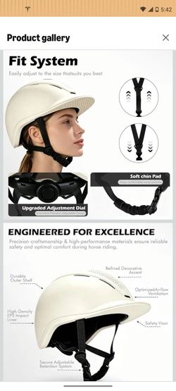 (Medium)Equestrian Helmet, Lightweight Horse Riding Helmet
ASTM Certified, Horse Helmet with Sun Visor & Ventilation,Safety Horseback Riding Gear for 