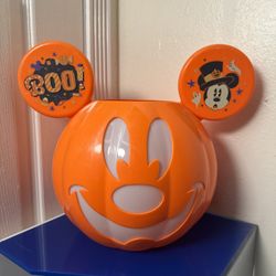disney mickey mouse pumpkin candy bucket
