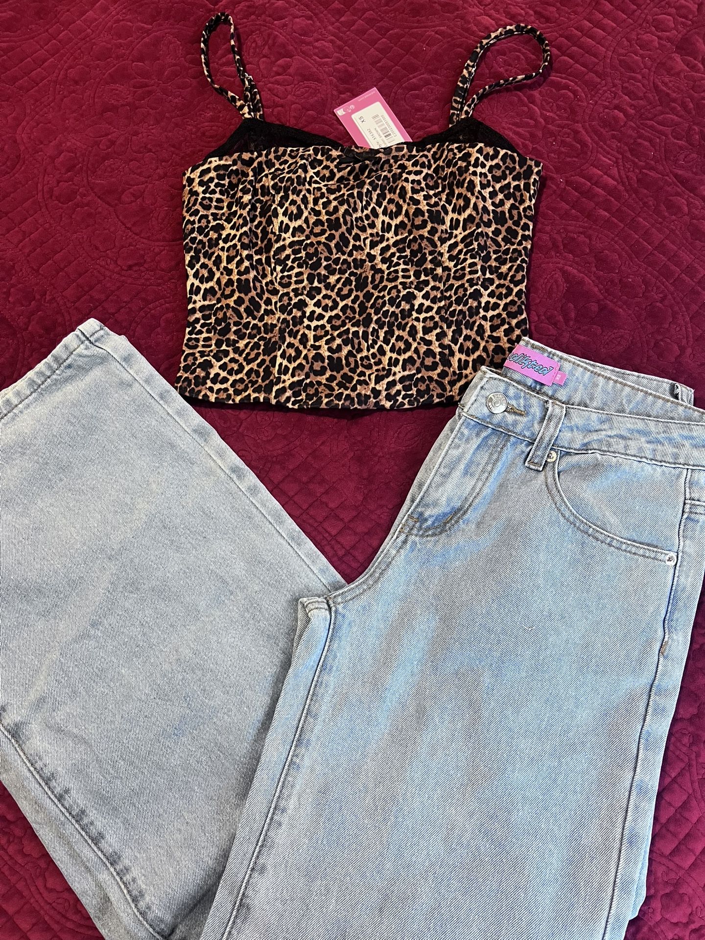 Edikted Jeans And Top Brand New