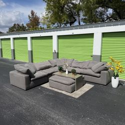 Sectional Couch Sofa - City Furniture Nixon - Gray - Delivery Available 🚚