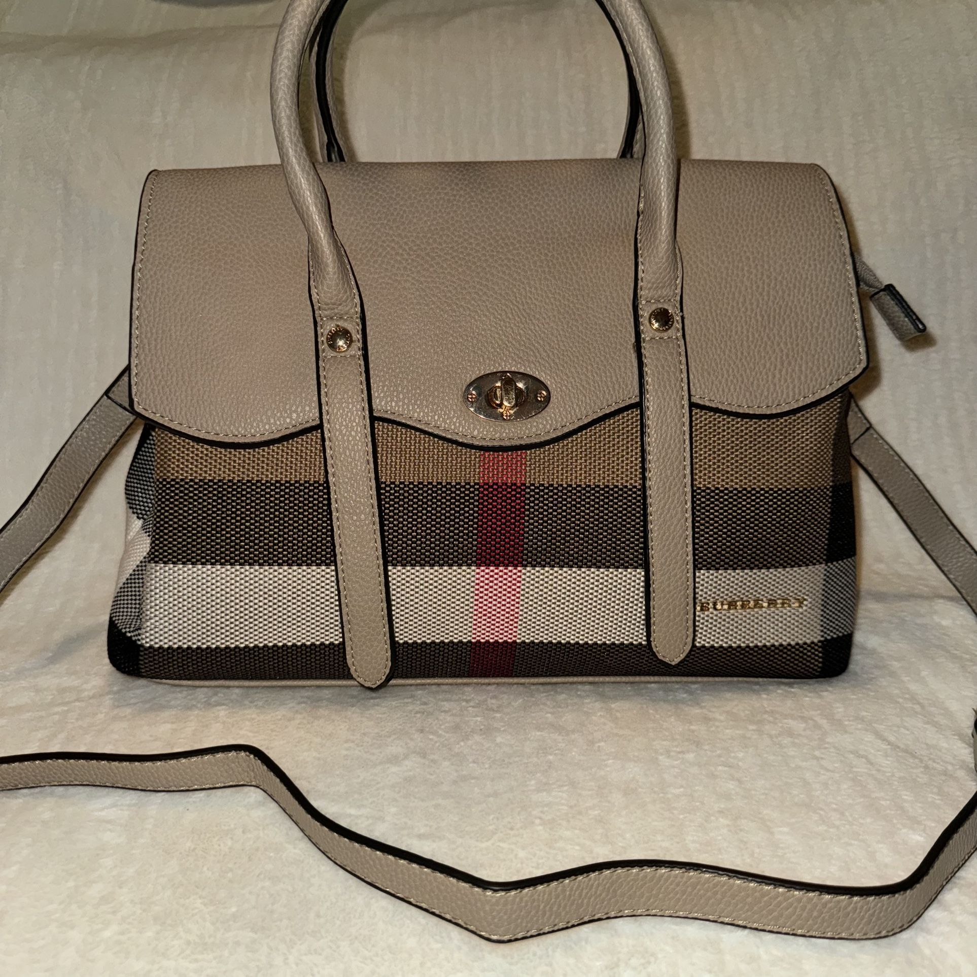 Burberry Handbag With Receipt & Authenticity Card