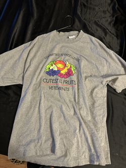 vetements cutest of the fruits oversized tee