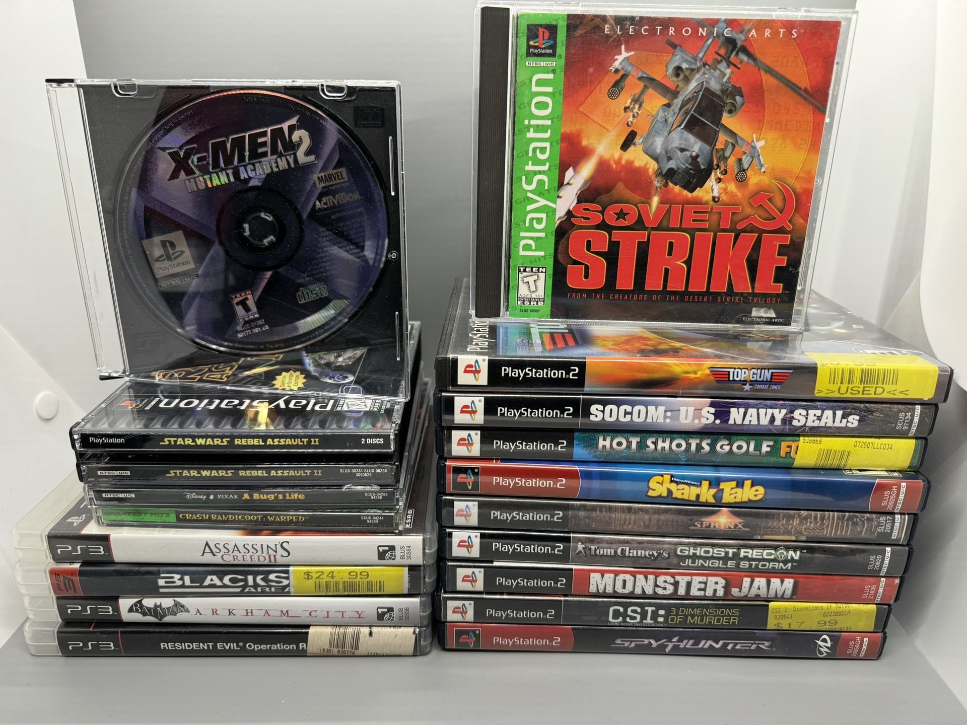 PlayStation games - PS1, PS2, and PS3 games