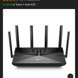 TP-Link AX4400 Mesh Dual Band 6 Stream Router 