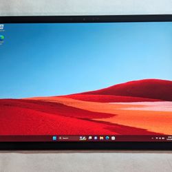 VERY NICE Black MICROSOFT SURFACE PRO X WINDOWS 11 TABLET 128GB WIFI PLUS 4G CELLULAR 