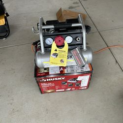 Husky 1 Gal. 135 PSI Portable Electric Quiet Air Compressor