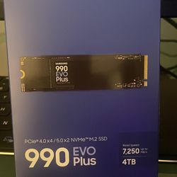 OBO: Unopened samsung 990 evo plus 4tb