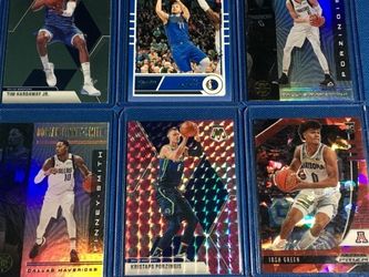 DALLAS MAVERICKS Lot #3 (6 Cards) 🔥🔥🔥 Luka Doncic Classics, Kristaps Porzingis Pink Prizm, Josh Green Red Cracked Ice Prizm RC & More!