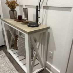 handmade farmhouse entryway table 