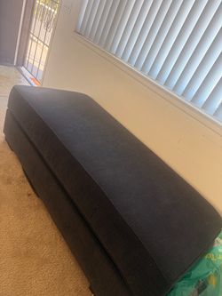 Couch with ottoman