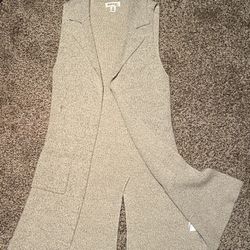 Sleeveless Cardigan Sweater