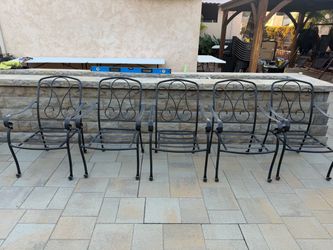 Outside metal chairs