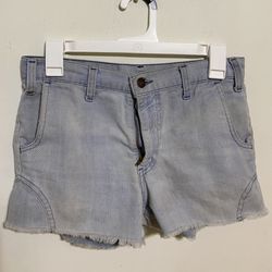 90s Vintage Levi’s Frayed Hem Denim Shorts Set