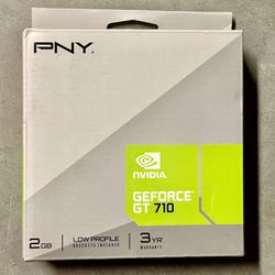 PNY NVIDIA GeForce GT 710 2GB DDR3 Graphics Card GPU (VCGGT7102XPB)