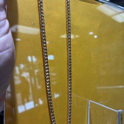 10kt Cuban link gold chain