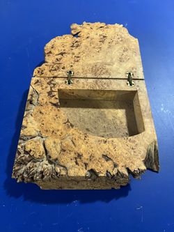 Michael Elkan Large Burl Wood Studio Crafted Jewelry Trinket Desk Storage Box