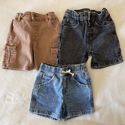 Toddler boy denim shorts bundle