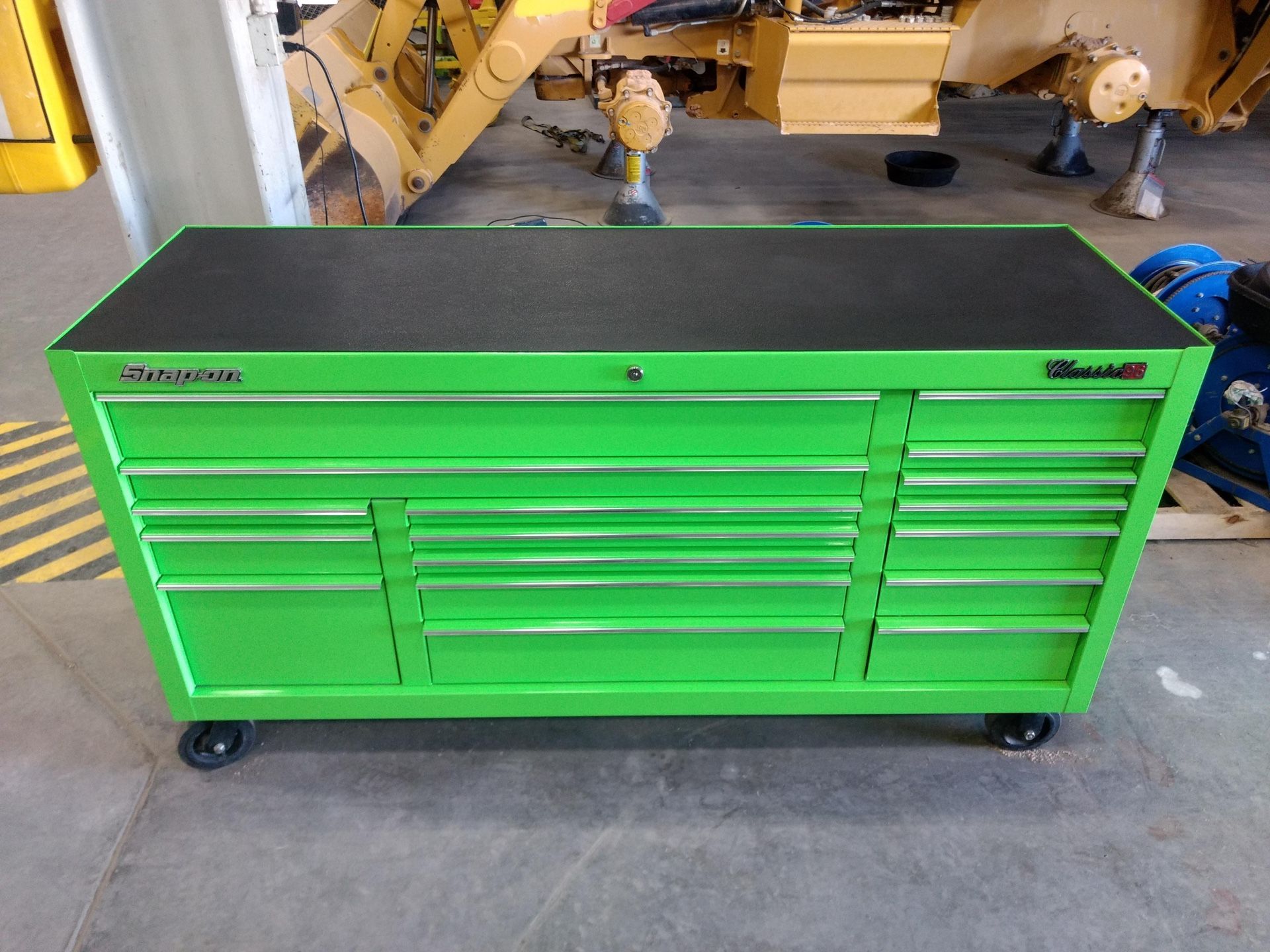 🔥Snap on classic 96 73” Triple Bank Green Tool Box ONLY