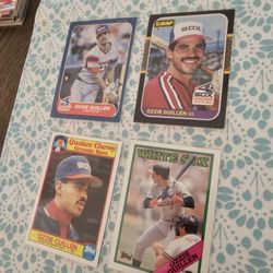 Ozzie Guillen Chicago White Sox Baseball Cards Lot 