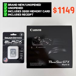 Canon PowerShot G7 X Mark III Black Digital Camera