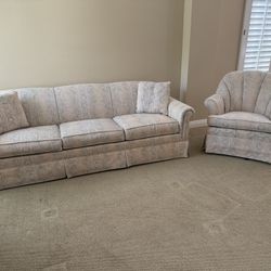 Couch & Swivel Chair